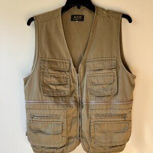 Imported XXXL khaki utility vest by Jinbaili